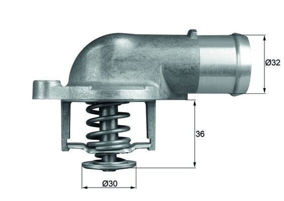 Termostat, płyn chłodzący MAHLE TI21287D
