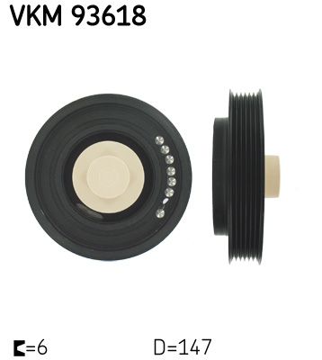 Koło pasowe, wał korbowy SKF VKM93618