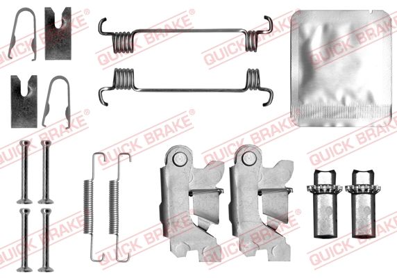 Zestaw akcesoriów, szczęki hamulcowe hamulca postojowego QUICK BRAKE 105-0875S