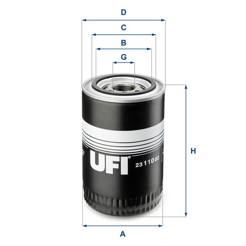 Filtr oleju UFI 23.110.02