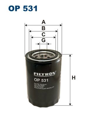 Filtr oleju FILTRON OP 531