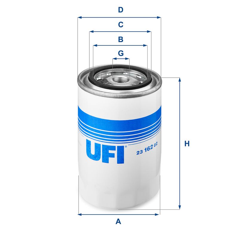 Filtr oleju UFI 23.162.02