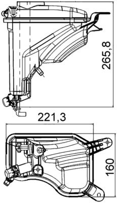 Zbiorniczek wyrównawczy, płyn chłodzący MAHLE CRT207000S
