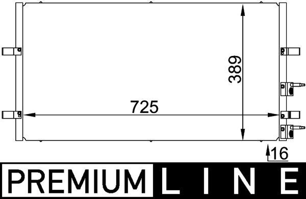 Skraplacz, klimatyzacja MAHLE AC695000P