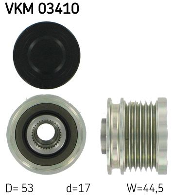 Alternator - sprzęgło jednokierunkowe SKF vkm 03410