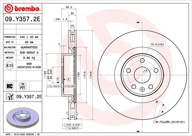 Zestaw do hamulców, hamulce tarczowe BREMBO KT 08 005