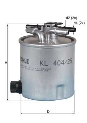 Filtr paliwa KNECHT KL 404/25