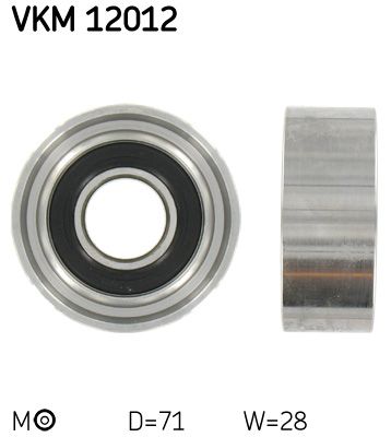 Rolka napinacza, pasek rozrządu SKF VKM12012