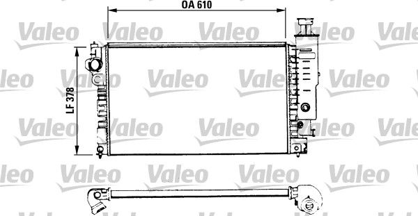 Chłodnica, układ chłodzenia silnika VALEO 730575