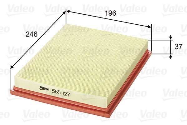 Filtr powietrza VALEO 585127