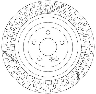 Tarcza hamulcowa TRW DF6822S