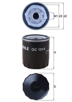 Filtr oleju KNECHT OC 1014