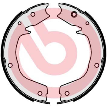 Zestaw szczęk hamulcowych, hamulec postojowy BREMBO S 54 524