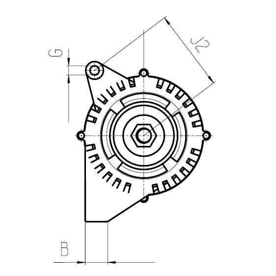 Alternator HC-CARGO F032115412
