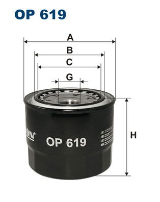 Filtr oleju FILTRON op 619