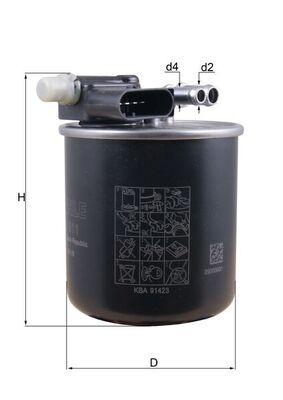 Filtr paliwa KNECHT KL 911