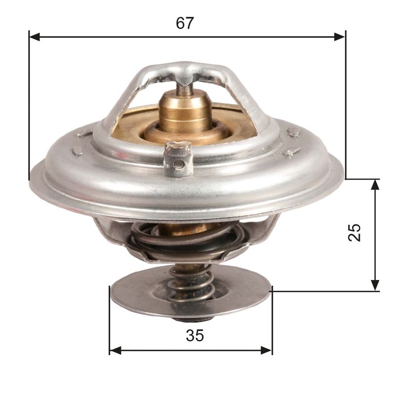 Termostat, płyn chłodzący GATES th14380g1