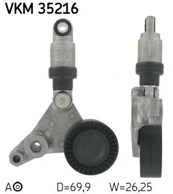 Rolka napinacza, pasek klinowy wielorowkowy SKF VKM 35216