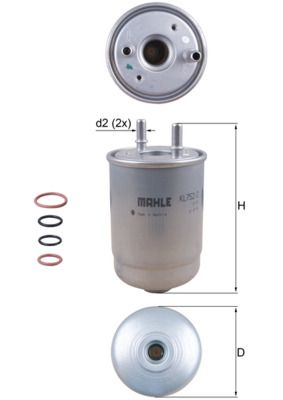 Filtr paliwa KNECHT KL 752/2D