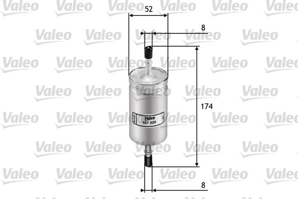 Filtr paliwa VALEO 587020