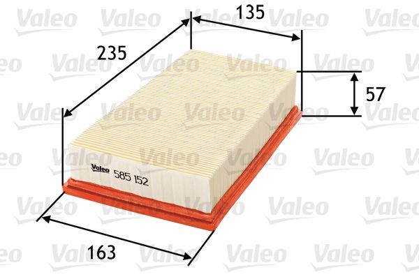 Filtr powietrza VALEO 585152