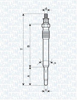 Świeca żarowa MAGNETI MARELLI 062900001304