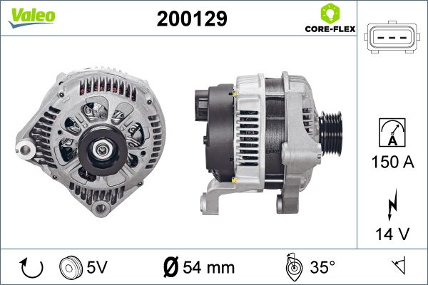 Alternator VALEO 200129