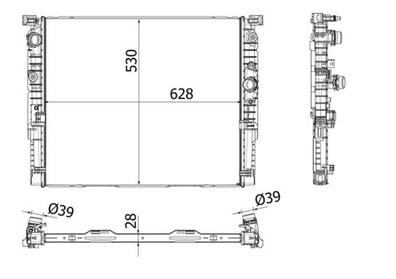 Chłodnica, układ chłodzenia silnika MAHLE cr 2196 000p