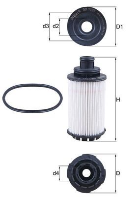 Filtr oleju KNECHT OX 1137D
