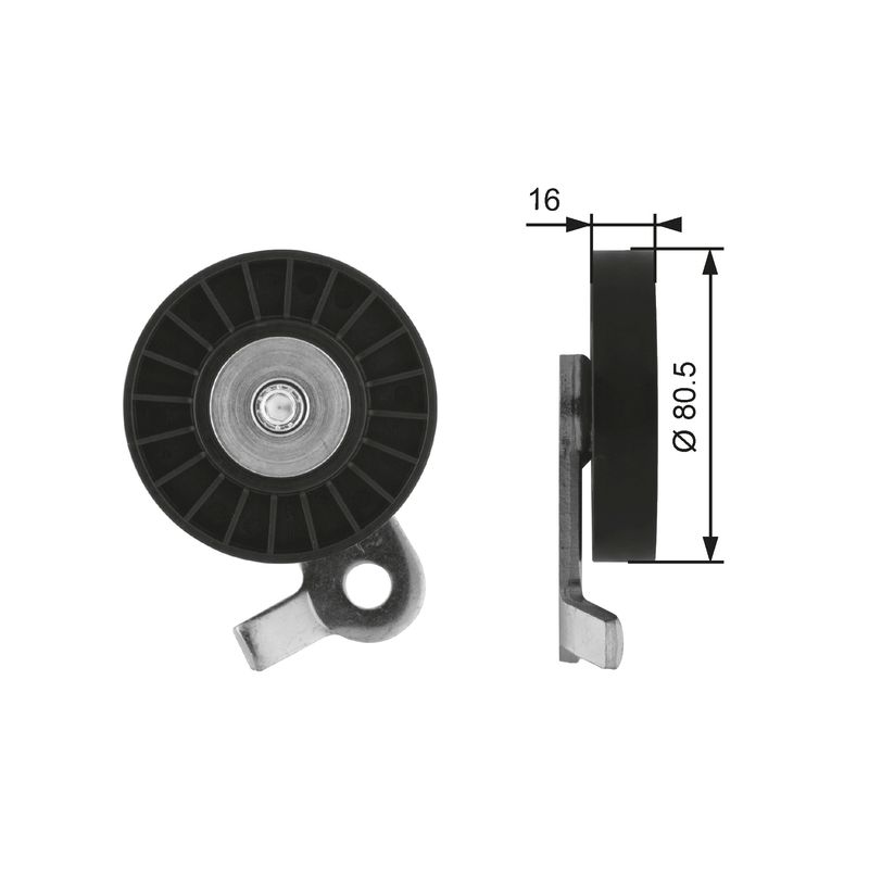 Rolka napinacza, pasek klinowy wielorowkowy GATES T39060