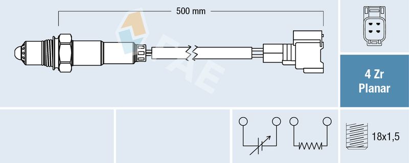 Sonda lambda FAE 77603