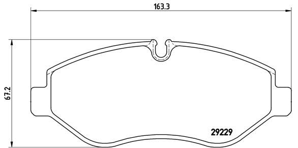 Zestaw klocków hamulcowych, hamulce tarczowe BREMBO P A6 026