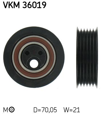 Rolka napinacza, pasek klinowy wielorowkowy SKF vkm 36019