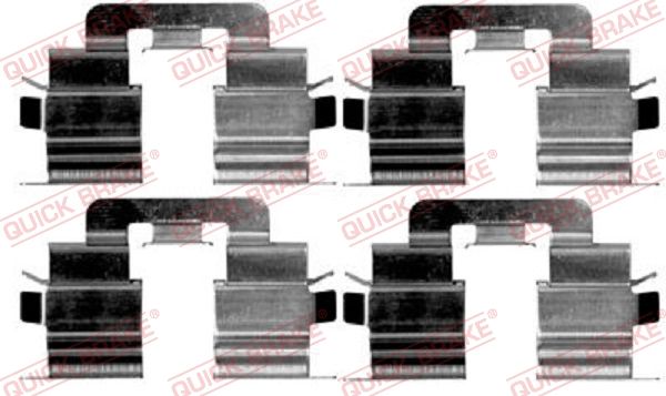 Zestaw akcesoriów, klocki hamulcowe QUICK BRAKE 109-1215