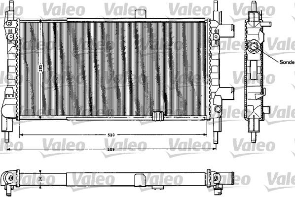 Chłodnica, układ chłodzenia silnika VALEO 883856