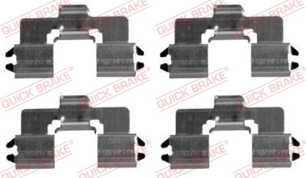 Zestaw akcesoriów, klocki hamulcowe QUICK BRAKE 109-1666