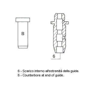 Prowadnica zaworu METELLI 01-1482