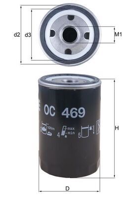 Filtr oleju KNECHT OC 469