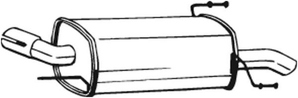 Tłumik końcowy BOSAL 185-201