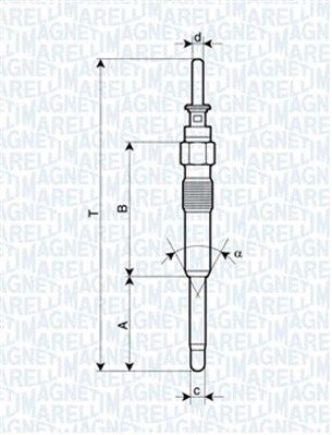 Świeca żarowa MAGNETI MARELLI 062900023304