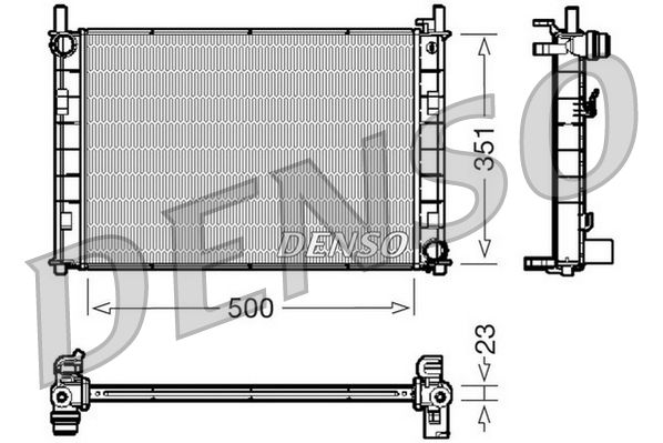 Chłodnica, układ chłodzenia silnika DENSO DRM10045