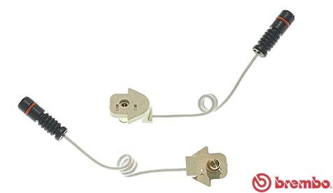 Styk ostrzegawczy, zużycie okładzin hamulcowych BREMBO A 00 355