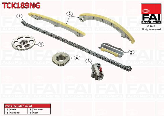 Zestaw łańcucha rozrządu FAI AutoParts tck189ng