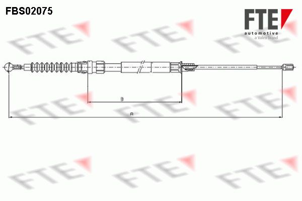 Cięgło, hamulec postojowy FTE FBS02075