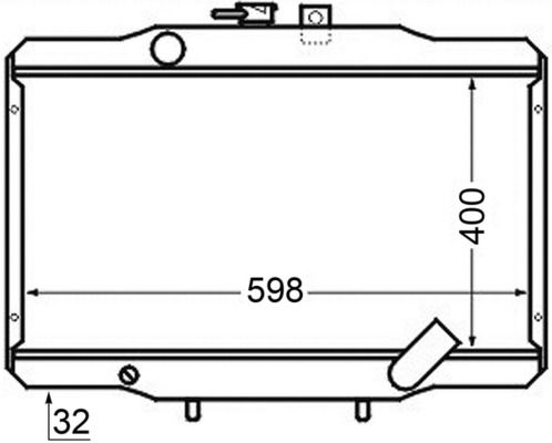 Chłodnica, układ chłodzenia silnika MAHLE cr 141 000s
