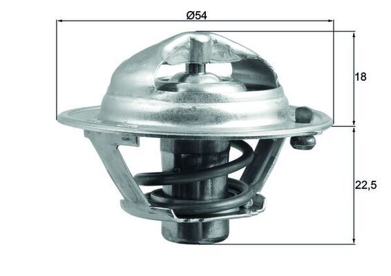 Termostat, płyn chłodzący MAHLE TX 166 90D