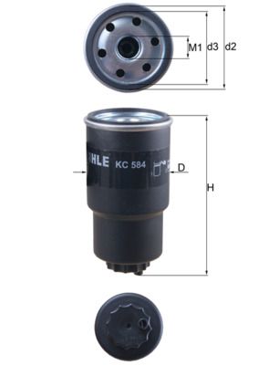 Filtr paliwa KNECHT KC 584
