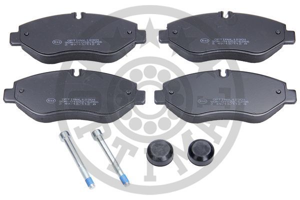 Zestaw klocków hamulcowych, hamulce tarczowe OPTIMAL BP-12301