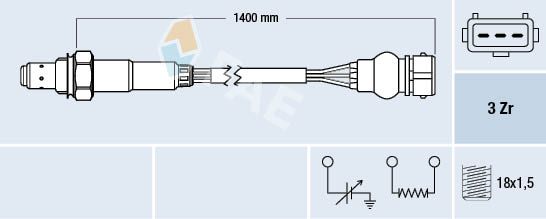Sonda lambda FAE 77317