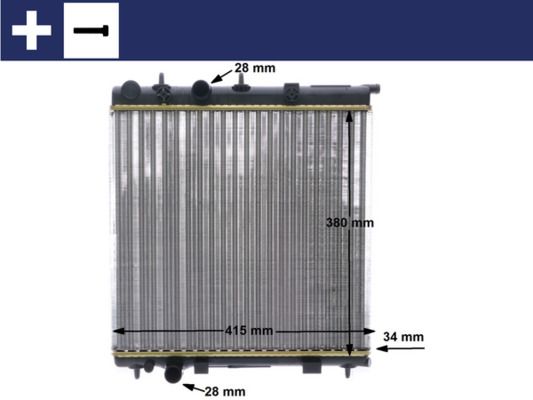 Chłodnica, układ chłodzenia silnika MAHLE CR2036000S